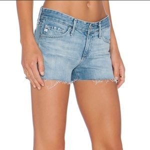 AG the Bonnie relaxed jean short frayed hem 27